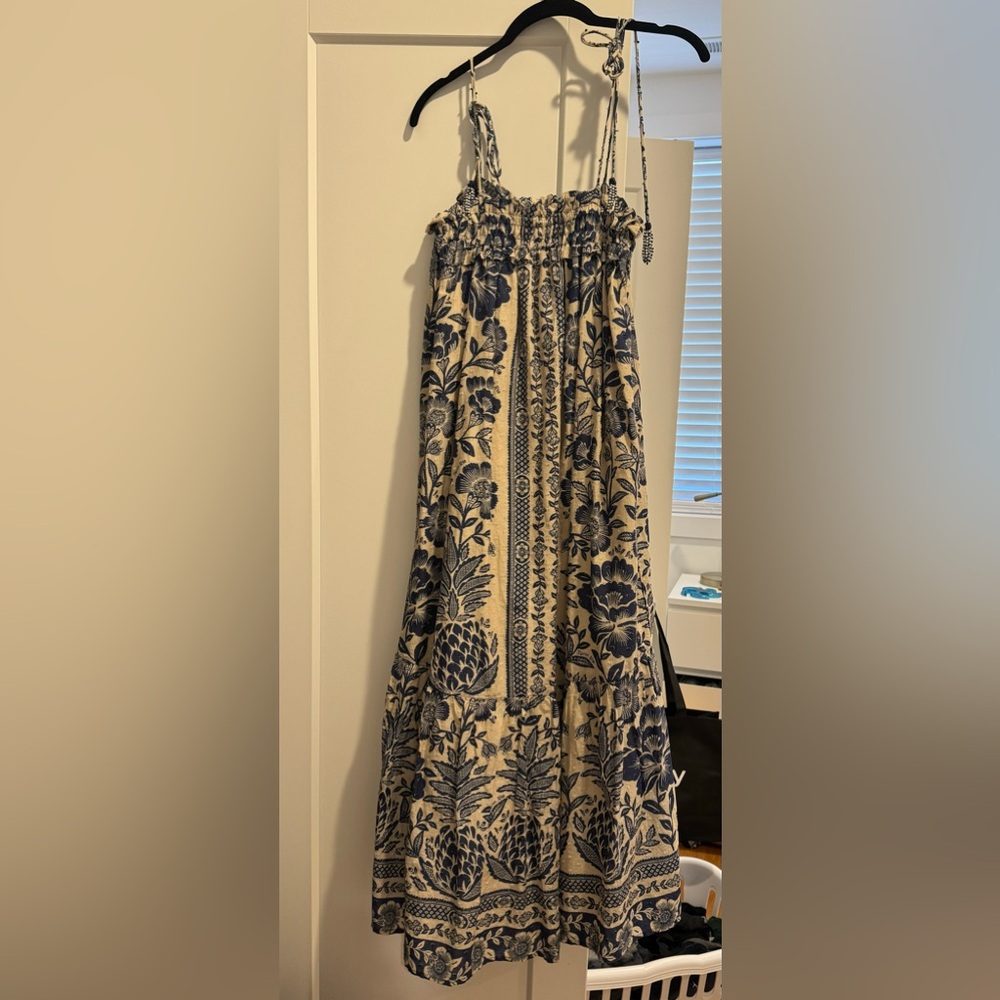 Floral Print Midi Length Dress